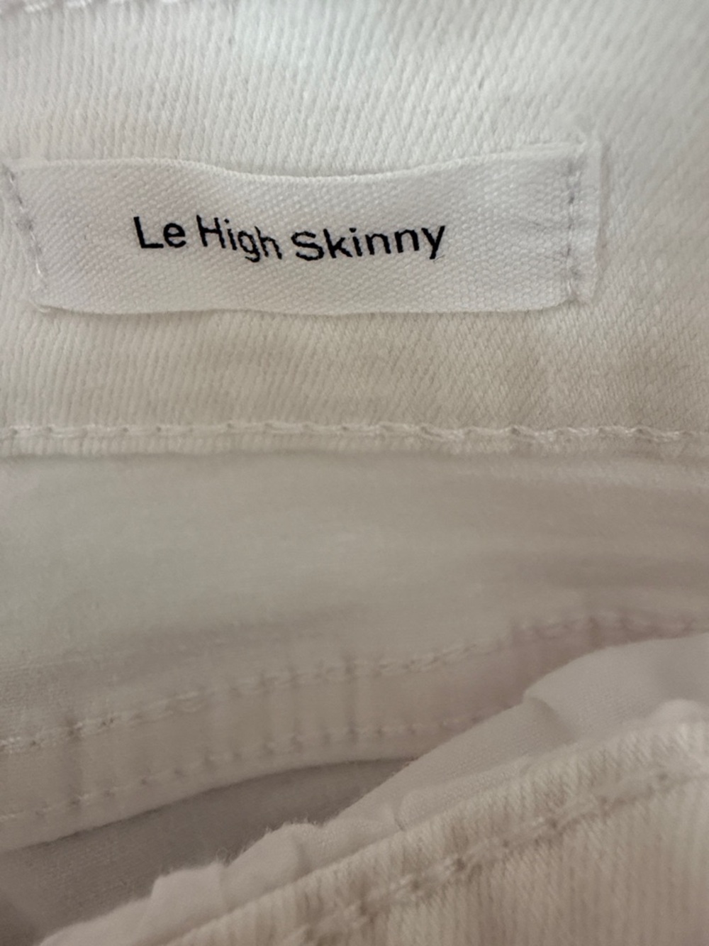 FRAME Le High Skinny Denim Jeans in White - Picture 6 of 8